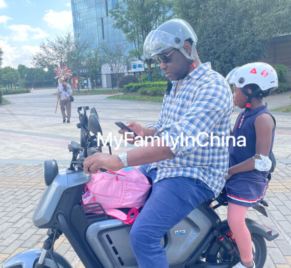 Biking around a Vast City in China